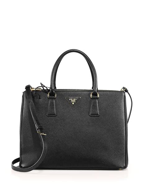 prada saffiano lux medium double zip leather satchel|saffiano leather Prada.